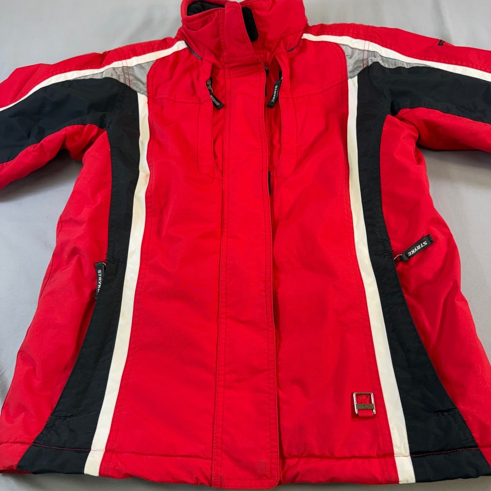 Stryke by Spyder Y2K Red Black White Ski Snowboard Jacket womens size medium